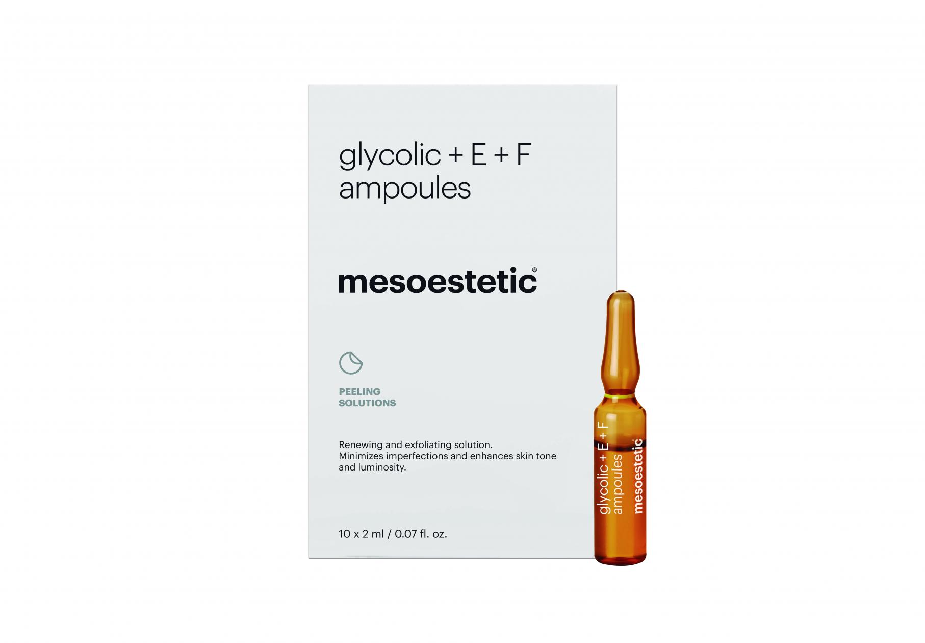 mesoestetic® glycolic + E + F ampoules 10x2ml